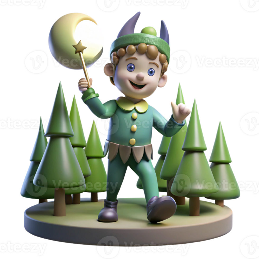 stunning abstract A Mischievous Puck Playing Tricks in a M premium png