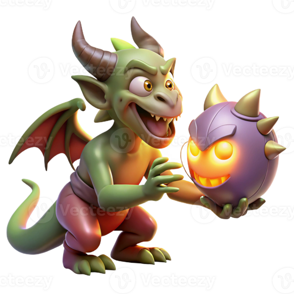 stunning abstract A Mischievous Imp Stealing a Glowing Orb F original png