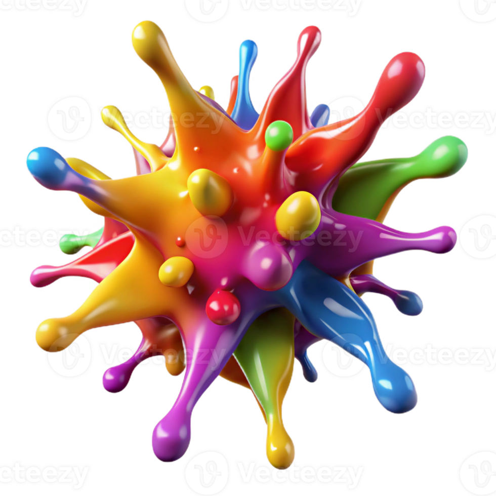 magnificent classic A Chaotic Explosion of Paint Splatters Vi genuine png