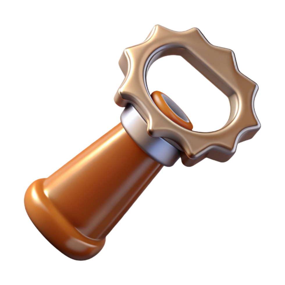 extraordinary artistic Beer Bottle Opener Top View premium png