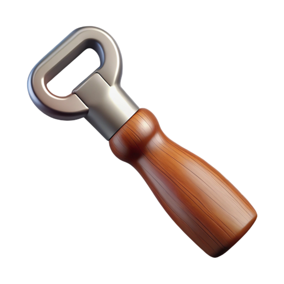 stunning minimalist Beer Bottle Opener with Keychain Cutout premium png