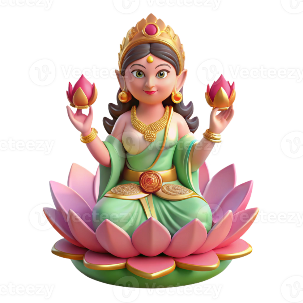 wonderful abstract A Serene Portrayal of the Hindu Goddess exclusive png