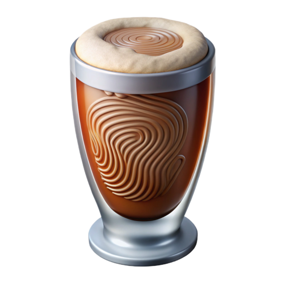 elegant artistic Beer Glass with Fingerprint Smudge Cutout png