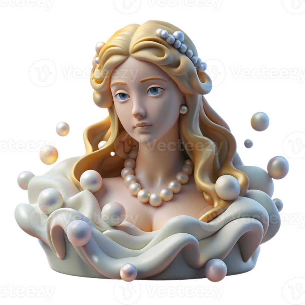 wonderful vintage A Serene Aphrodite Rising from the Sea F exclusive png