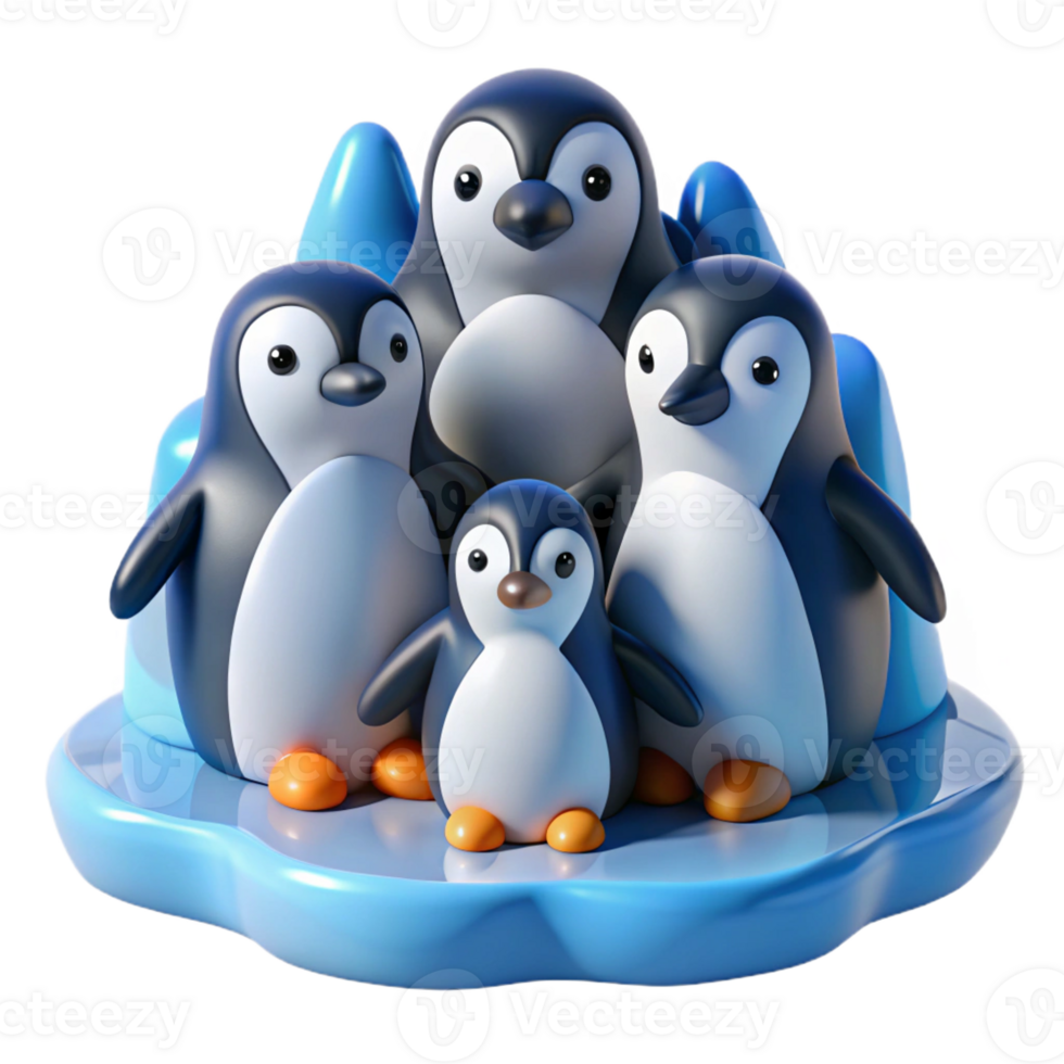 impressive creative A Group of Penguins Huddled Together on T genuine png