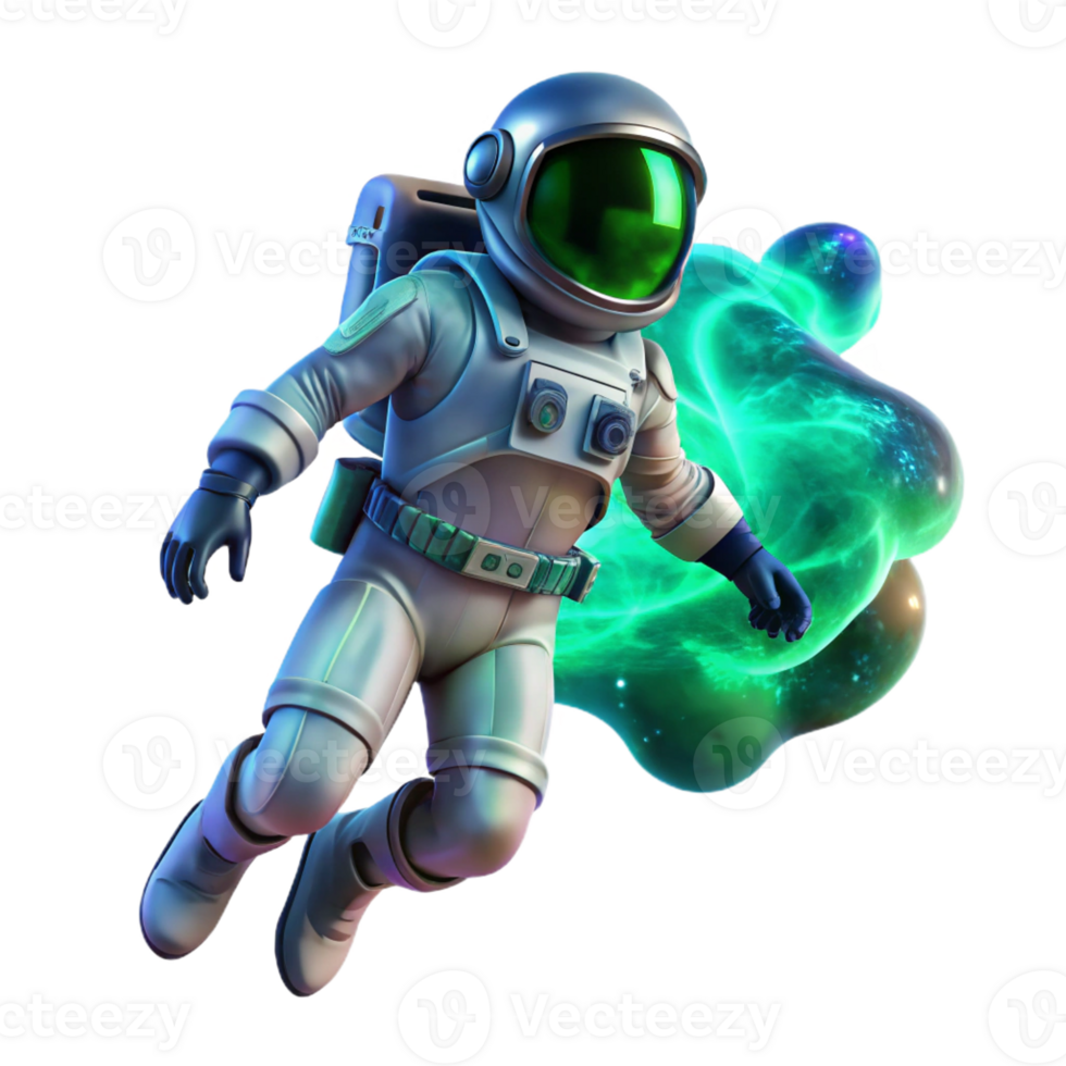 magnificent classic A Lone Astronaut Clad in a Bioluminescent high quality png