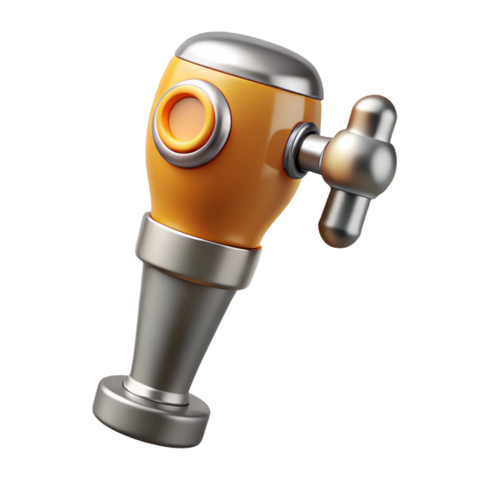 extraordinary traditional Beer Tap Handle with Wooden Base Cutout high resolution png
