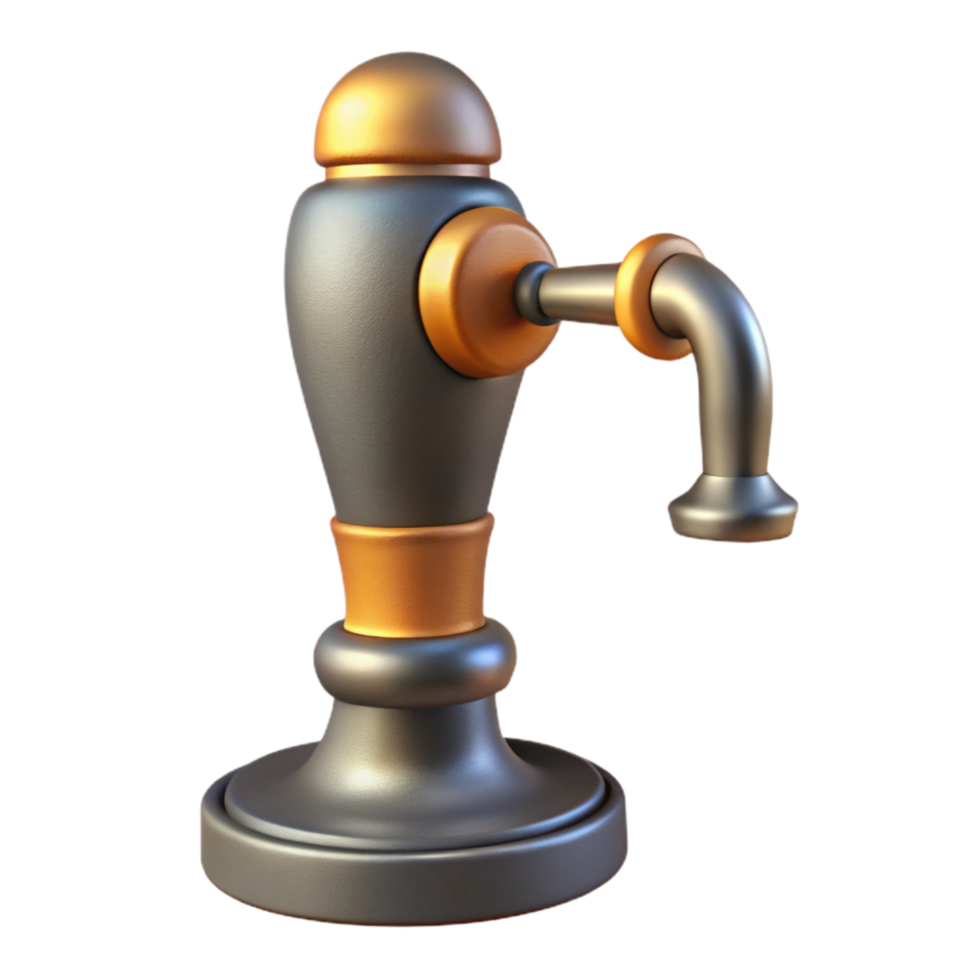 extraordinary classic Beer Tap Handle with Wooden Base Cutout original png