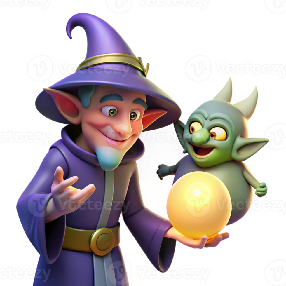 extraordinary classic A Mischievous Imp Stealing a Glowing Orb F detailed png