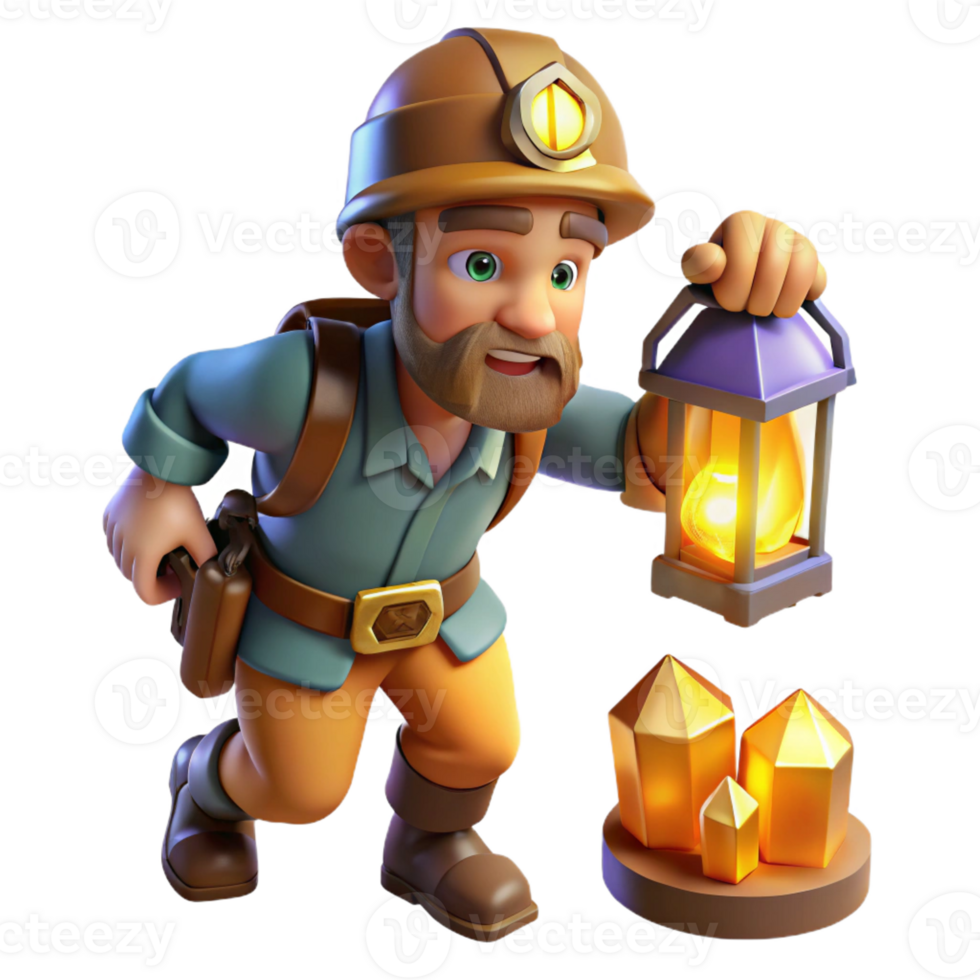 wonderful rustic A Brave Dwarf Miner Discovering a Vein O exclusive png