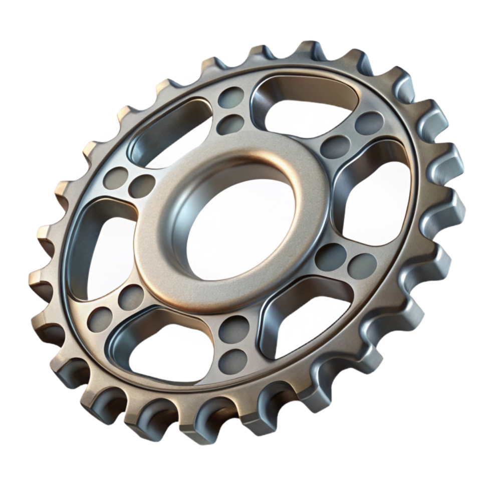 serene rustic Bicycle Chainring Teeth Detail Transparent Background exclusive png
