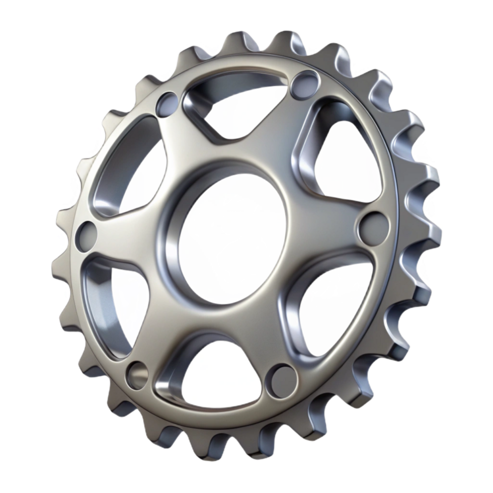 magnificent artistic Bicycle Chainring Teeth Detail Transparent Background high resolution png