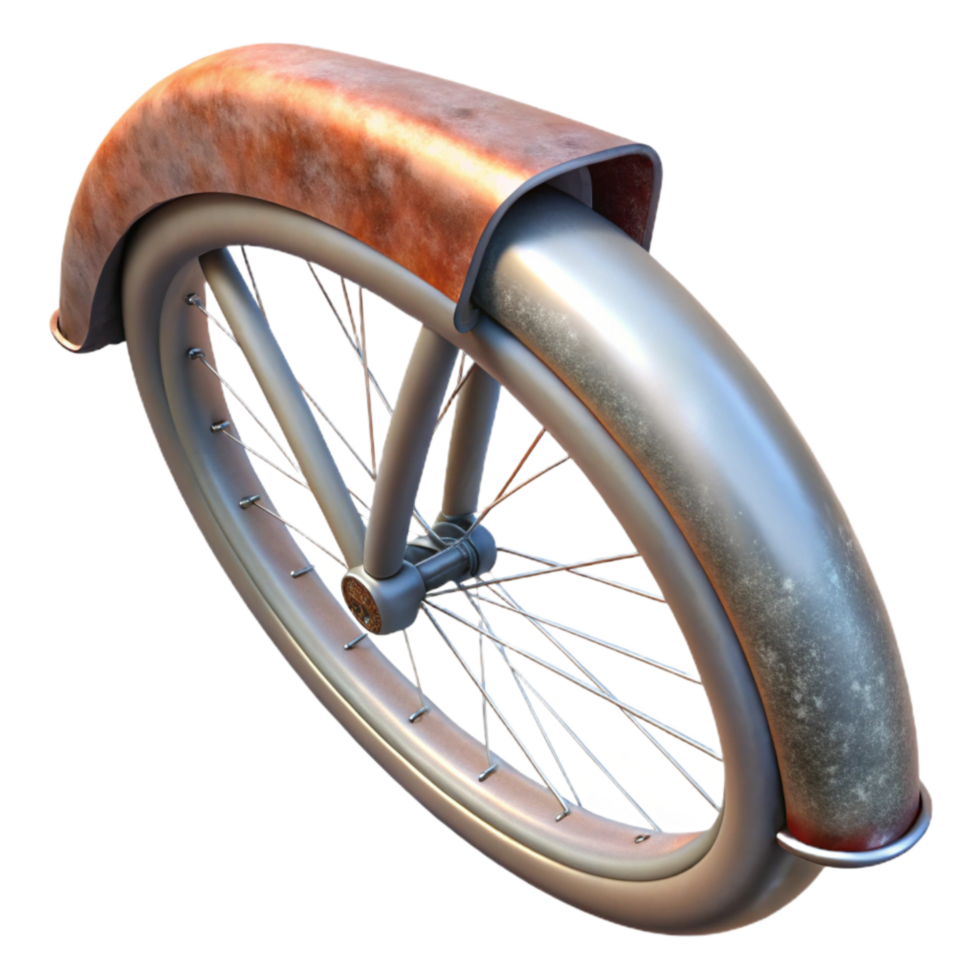 elegant classic Bicycle Fender Close Up Side View Transparent Element premium png