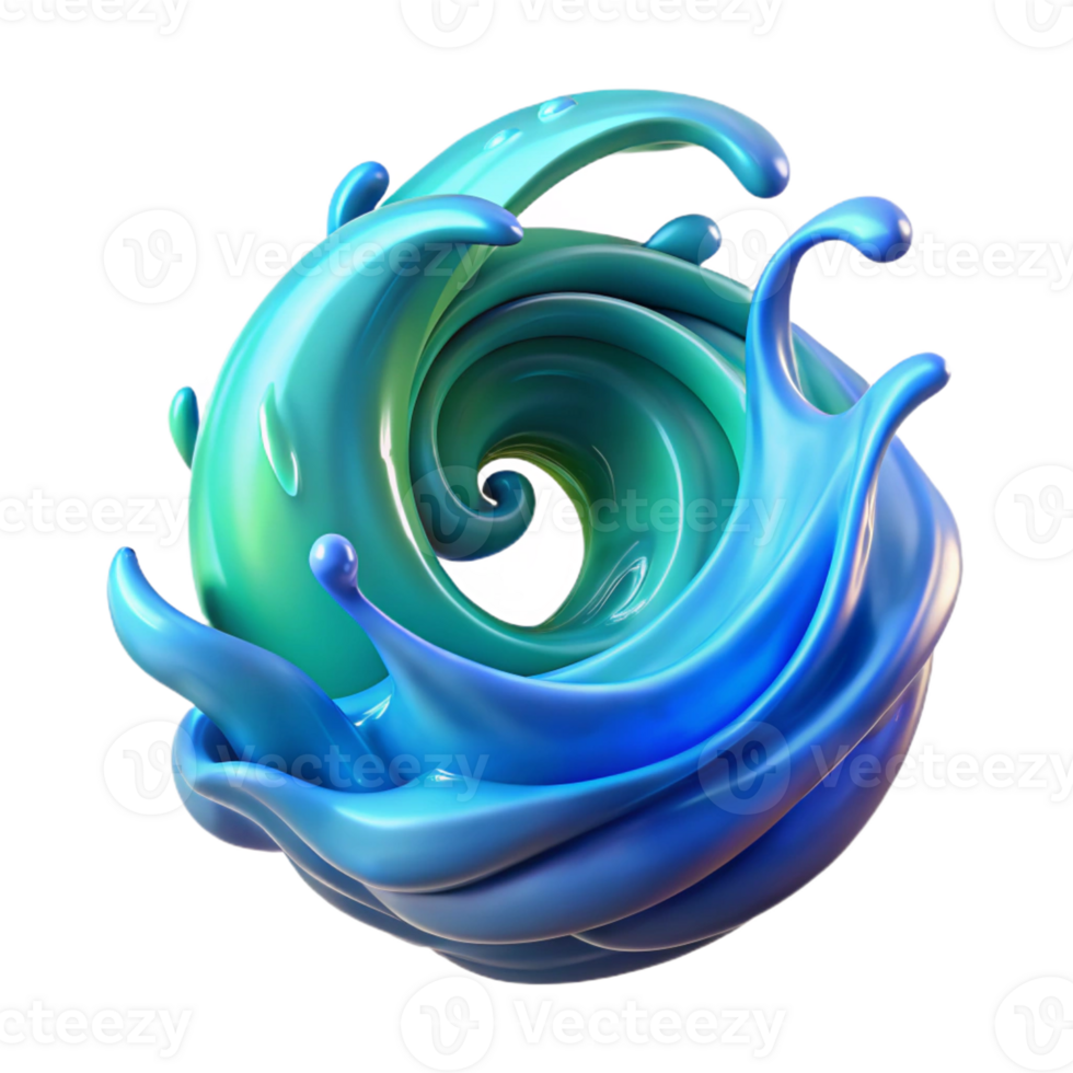 elegant traditional A Powerful Elemental Spirit Made of Swir high quality png