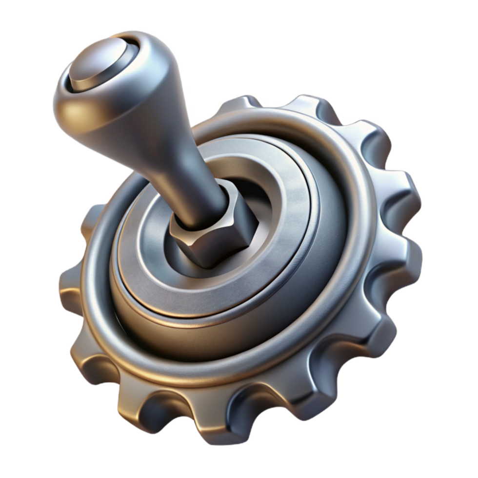 stunning minimalist Bicycle Gear Shifter Close Up Transparent Background professional png