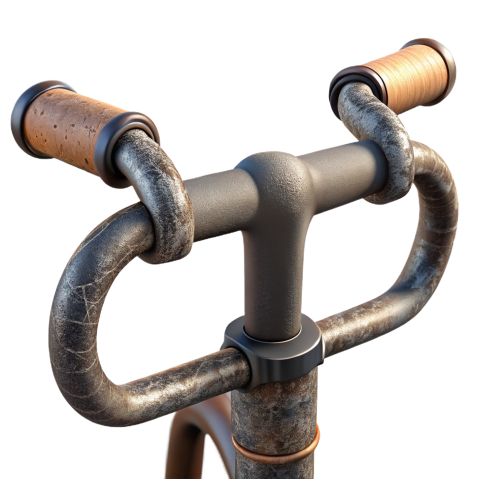 impressive classic Bicycle Handlebar Close Up high resolution png
