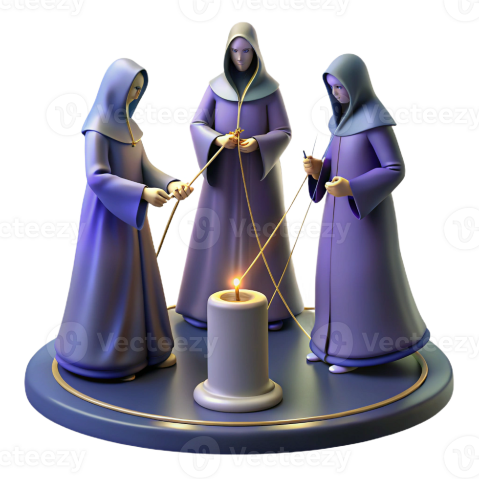 stunning rustic The Fates Spinning Measuring and Cuttin high resolution png