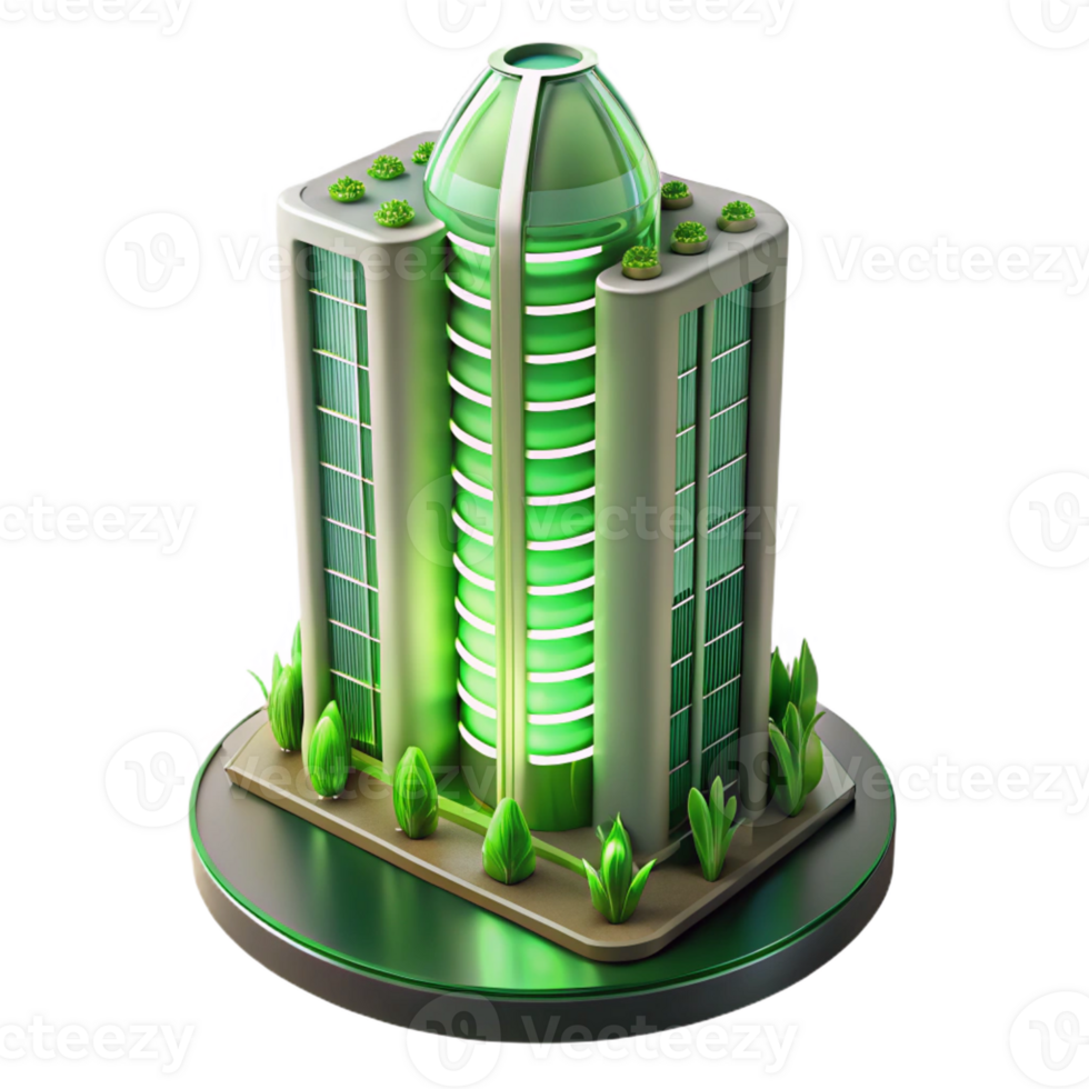 stunning classic A Futuristic Skyscraper with Vertical Far high resolution png