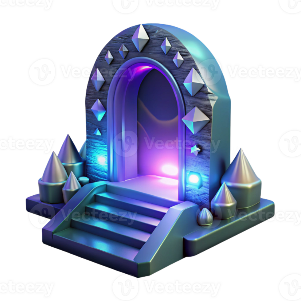 dramatic minimalist A Shimmering Portal Leading to Another Dim professional png