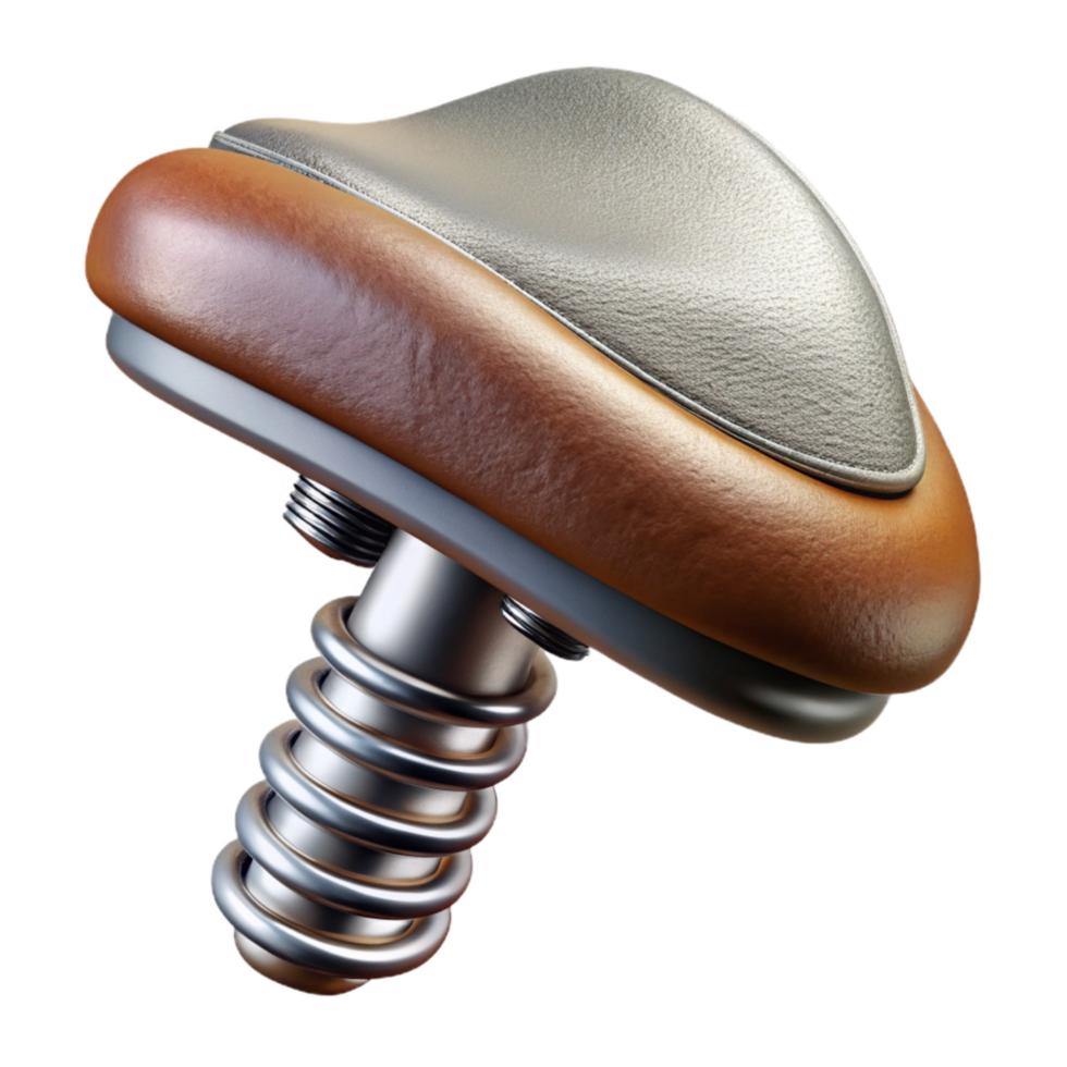 extraordinary minimalist Bicycle Seat with Spring Close Up Cutout high resolution png