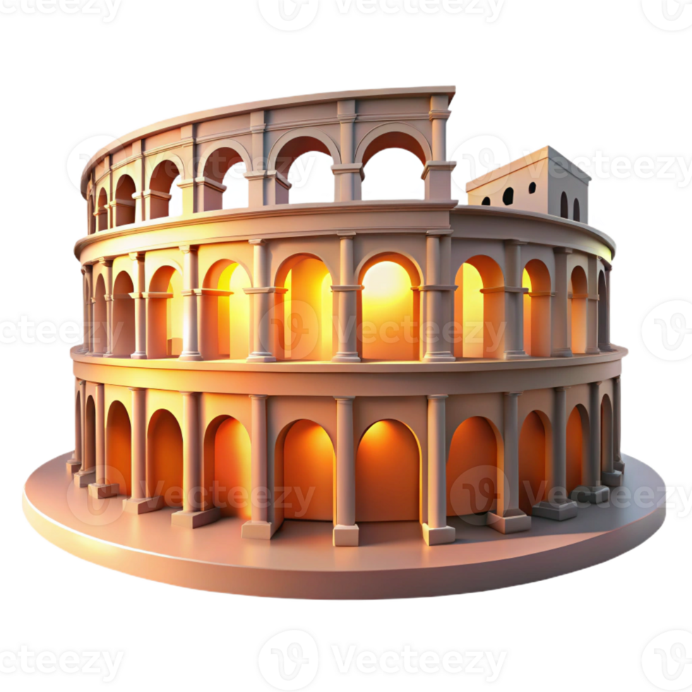 magnificent classic An Ancient Roman Amphitheater Warm Suns exclusive png