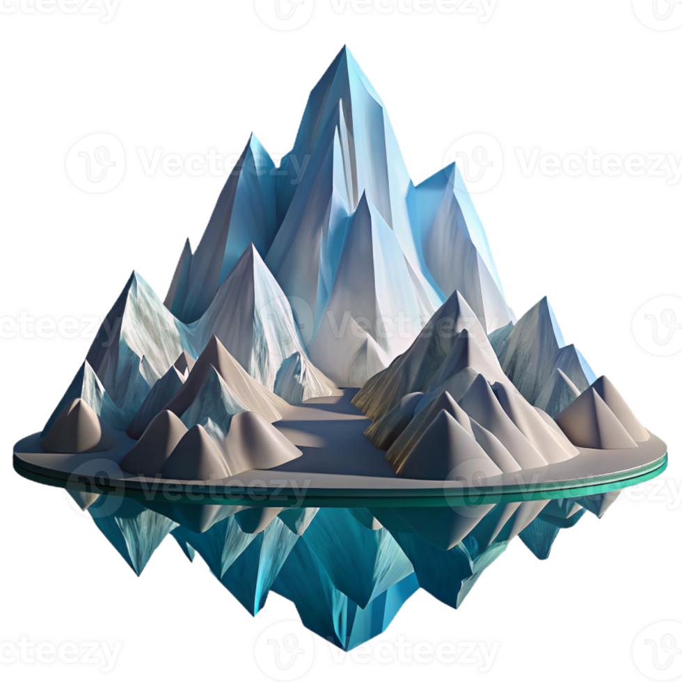 serene creative A Majestic Snow Capped Mountain Range Ref high quality png
