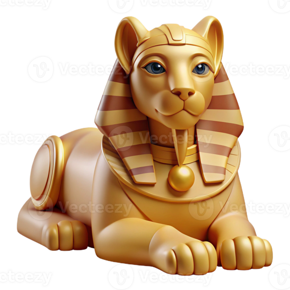 wonderful rustic Sphinx Posing Her Riddle Desert Backgrou authentic png