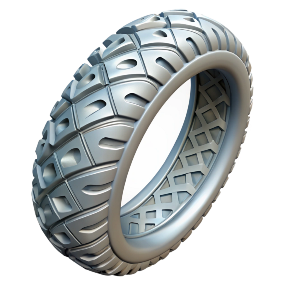 elegant contemporary Bicycle Tire Tread Pattern Close Up Transparent Background png