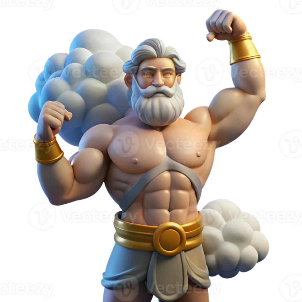 stunning abstract A Powerful Titan Holding Up the Sky Gr detailed png