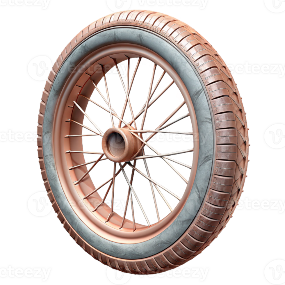 dramatic minimalist Bicycle Wheel Tire Sidewall Detail Transparent Background premium png