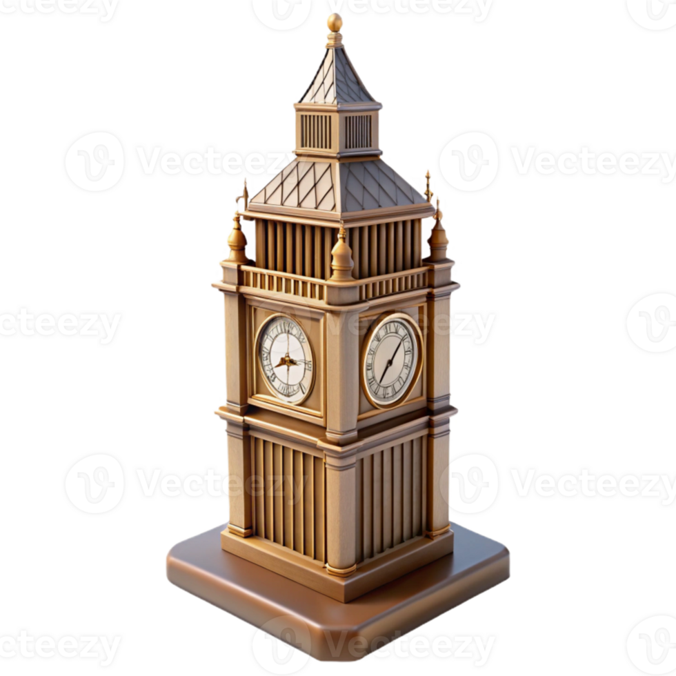 elegant vintage Big Ben Clock Tower Classic View genuine png