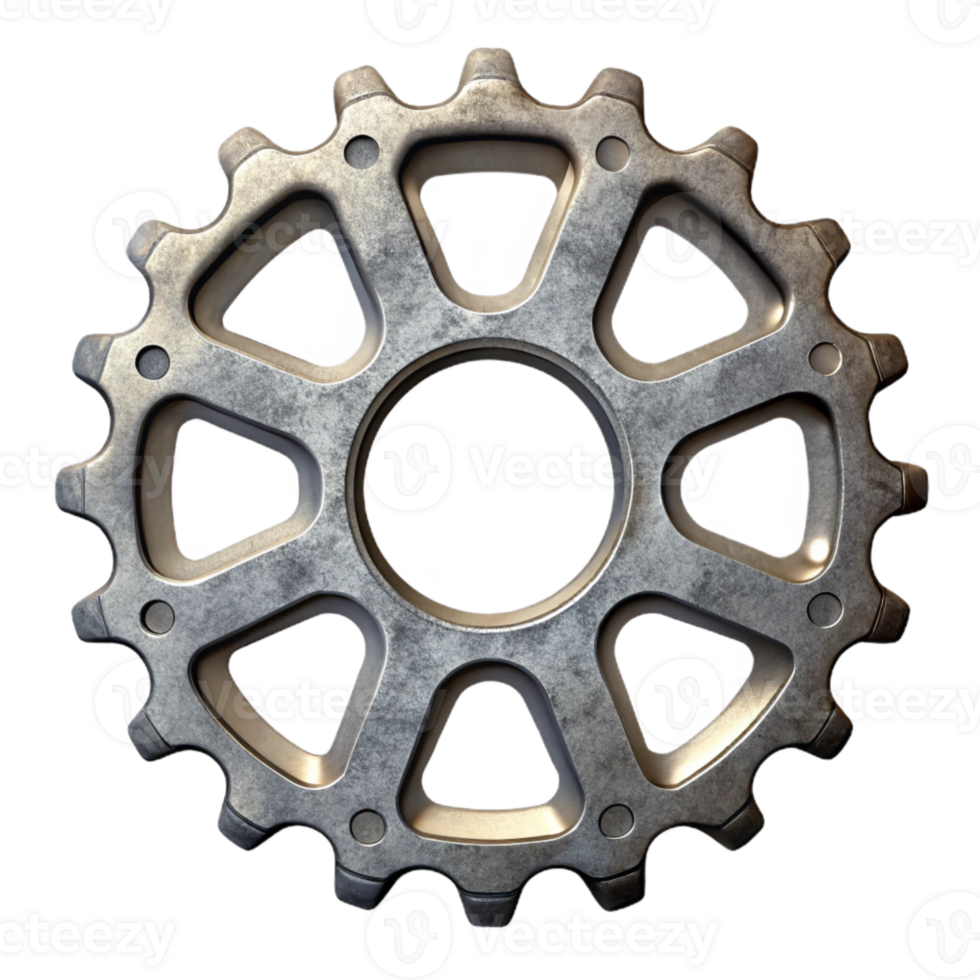 elegant artistic Bike Chainring Close Up Cutout professional png