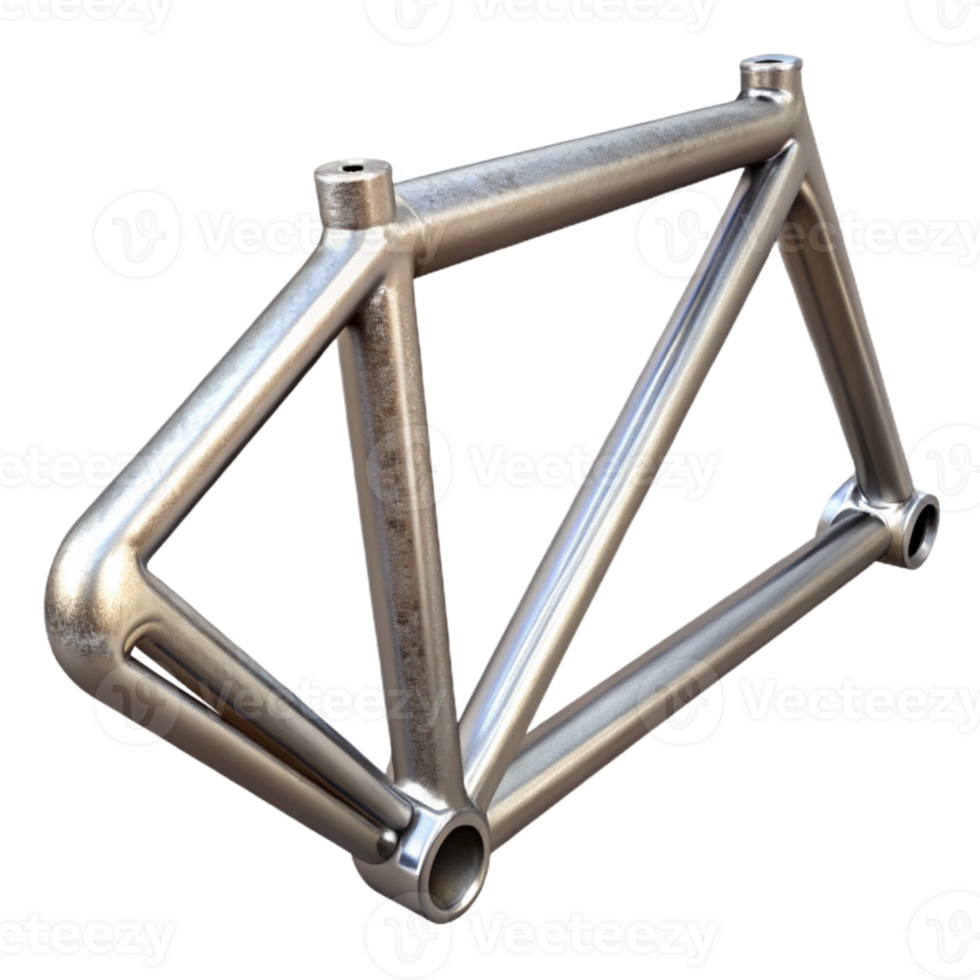 stunning artistic Bike Frame Aluminum Close Up Transparent Background exclusive png