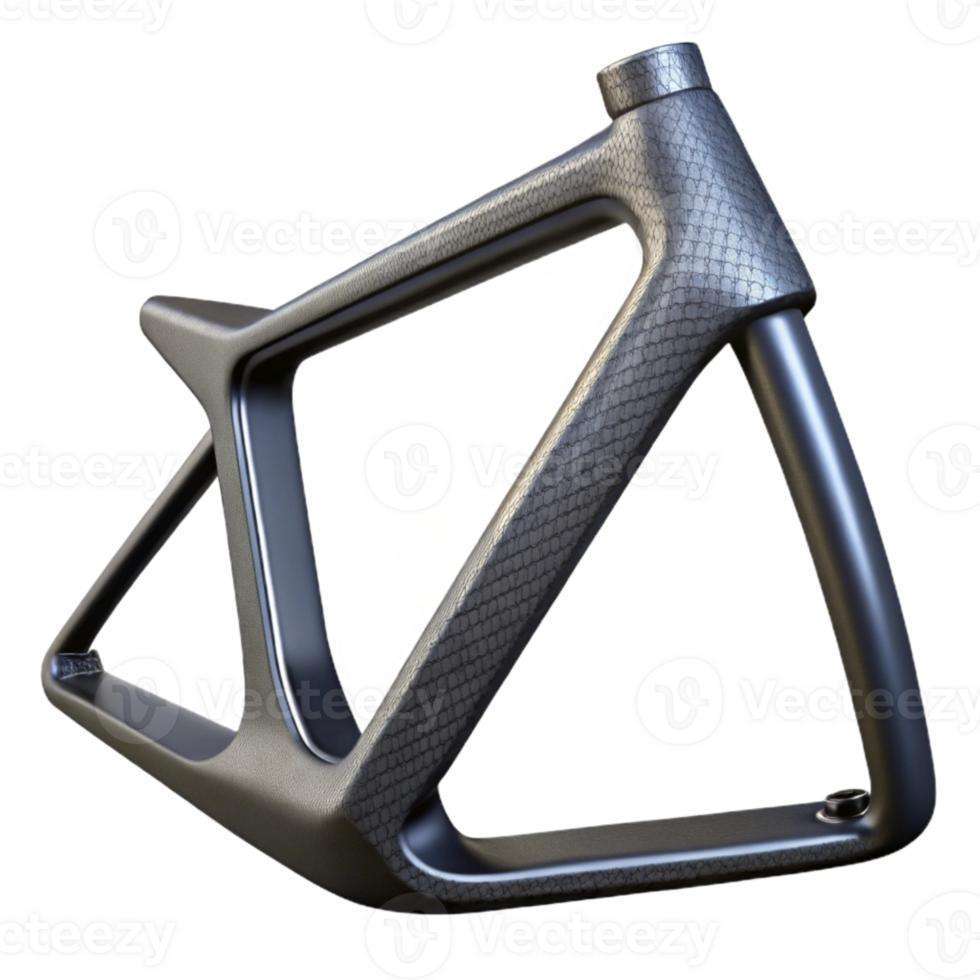elegant modern Bike Frame Carbon Fiber Close Up Transparent Background exclusive png