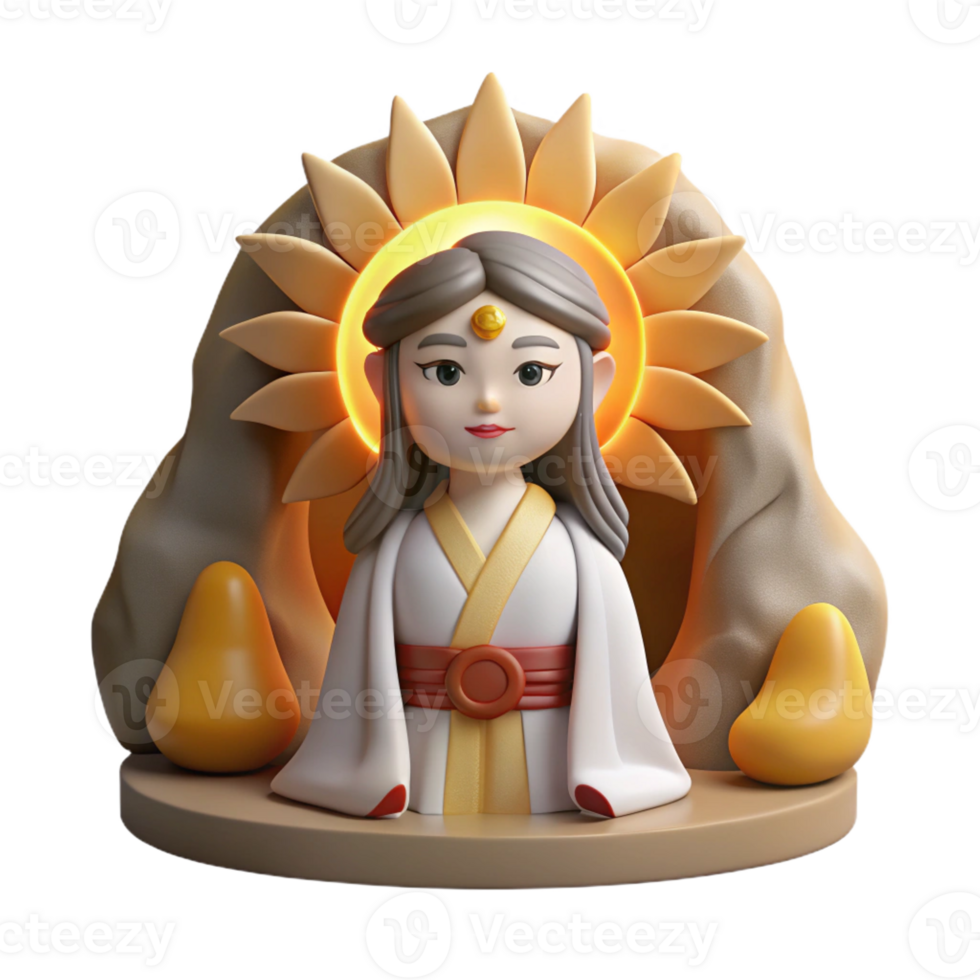 serene creative A Serene Depiction of Amaterasu the Japa exclusive png