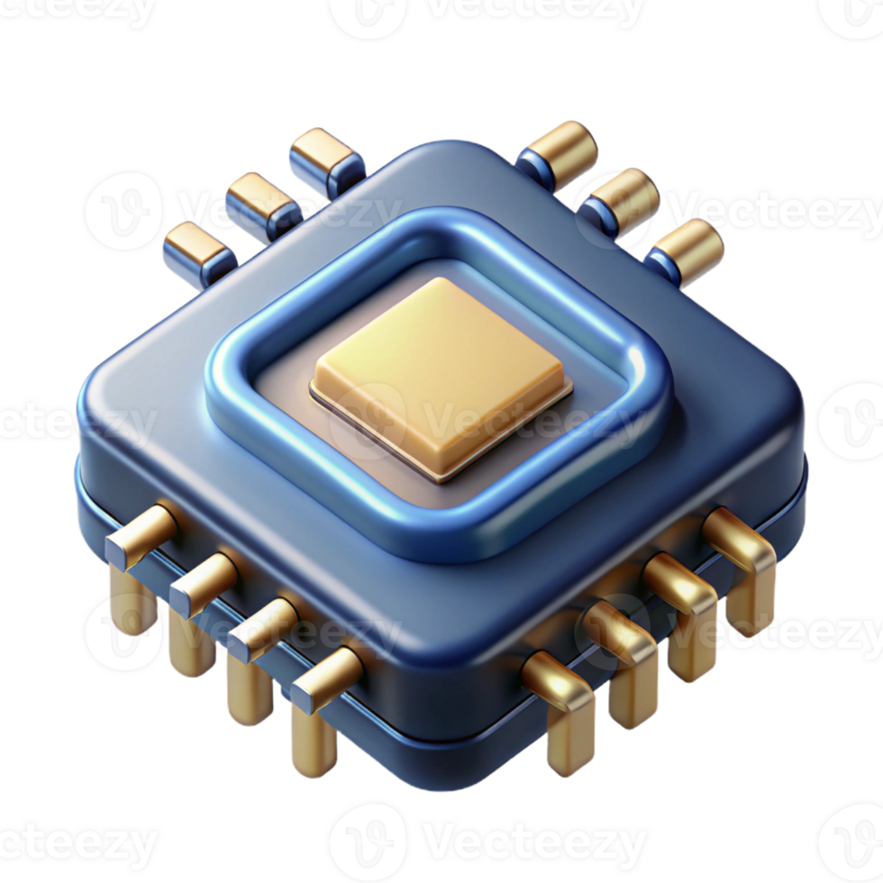 serene minimalist A Close Up of a Microchip Intricate Cir high quality png