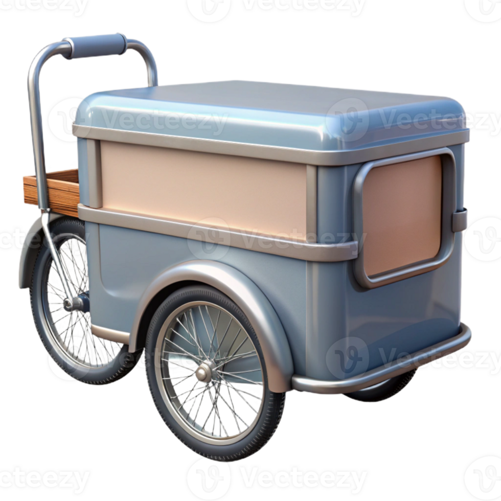 beautiful abstract Bike Trailer Empty Side View Cutout original png