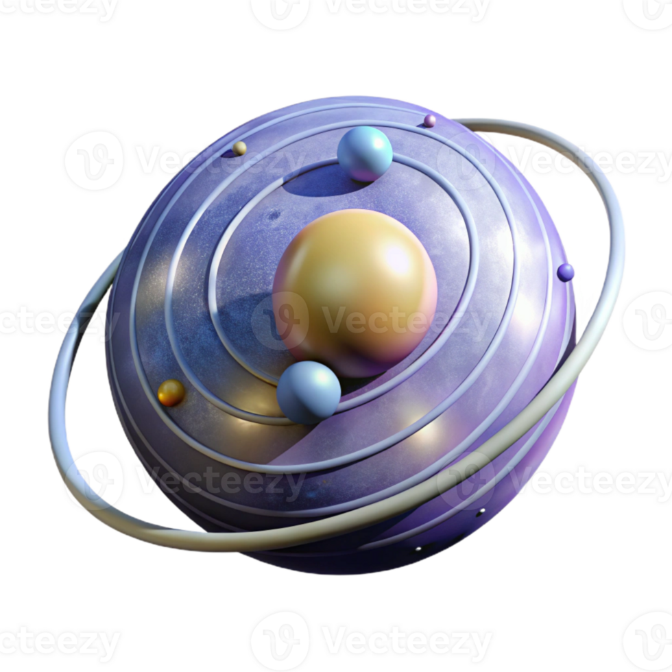 impressive modern Binary Star System with Orbital Paths png
