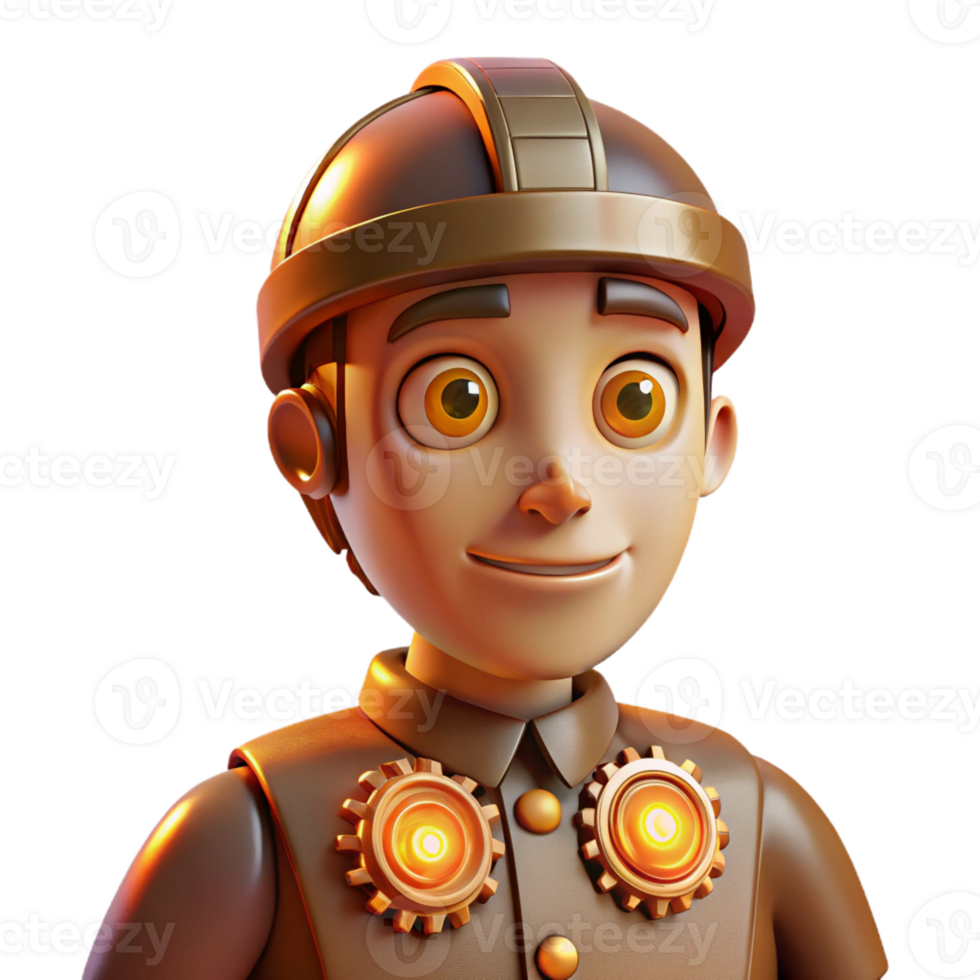 wonderful creative Close Up Portrait of a Whimsical Clockwo premium png
