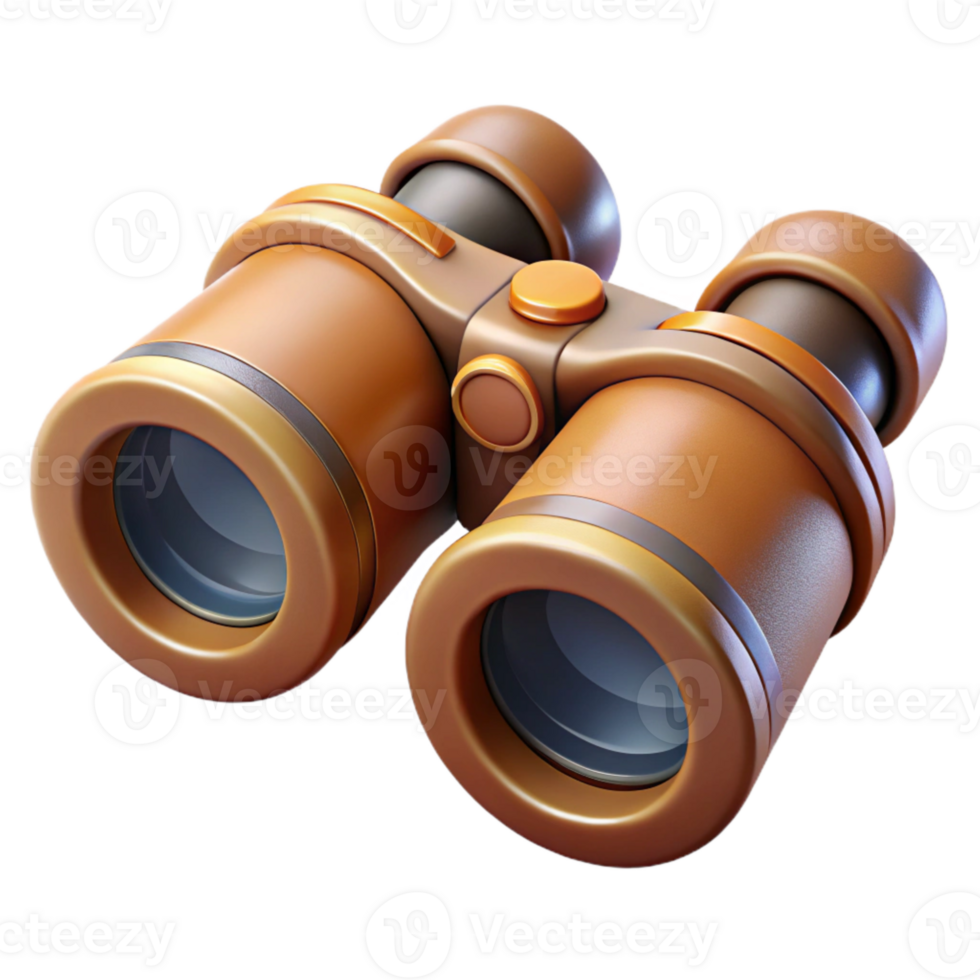 serene classic Binoculars Close Up Transparent Background png