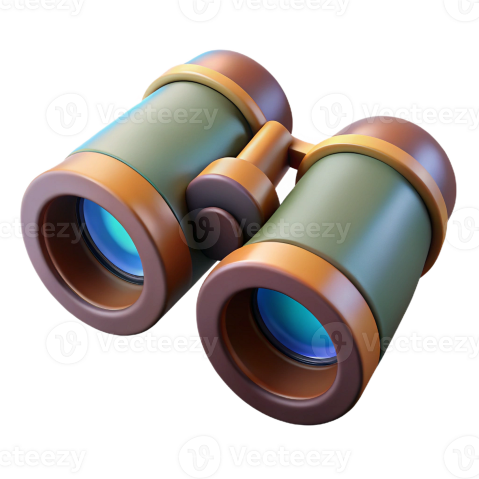 extraordinary traditional Binoculars Focused on a Distant Object Transparent Background png