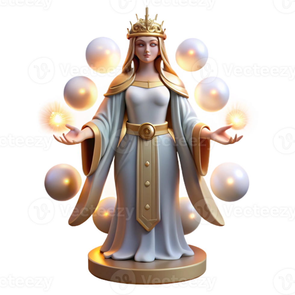 impressive modern Hecate Goddess of Witchcraft Surrounded high quality png