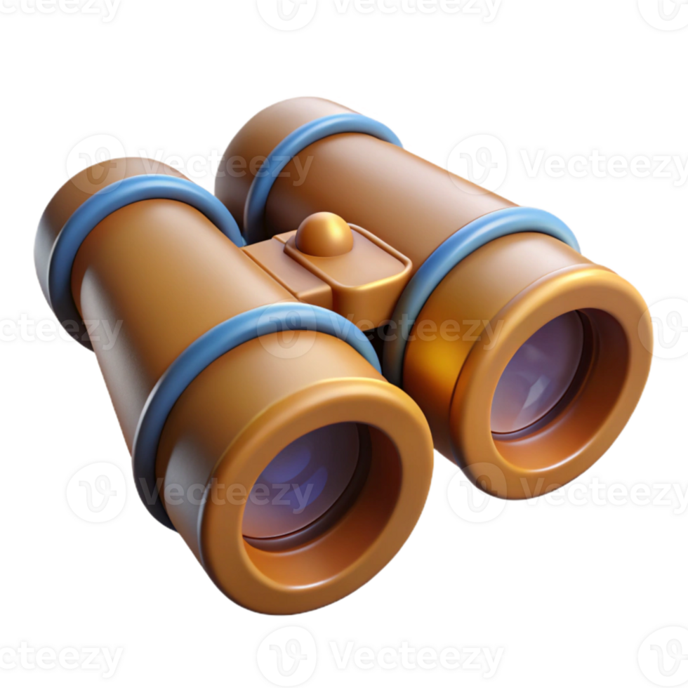 stunning classic Binoculars Focused on a Distant Object Transparent Background genuine png