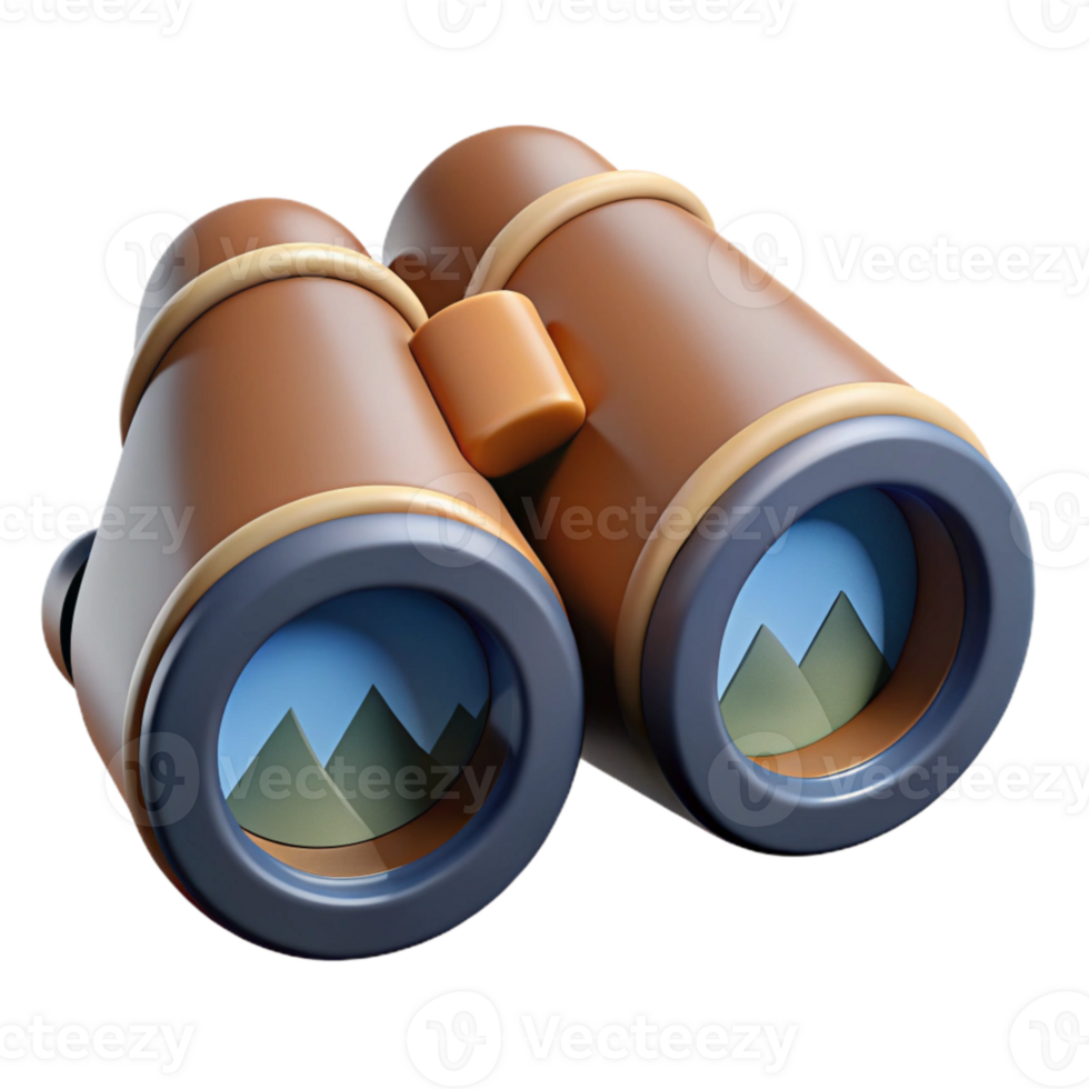 extraordinary contemporary Binoculars Focused on Distant Object Element high quality png