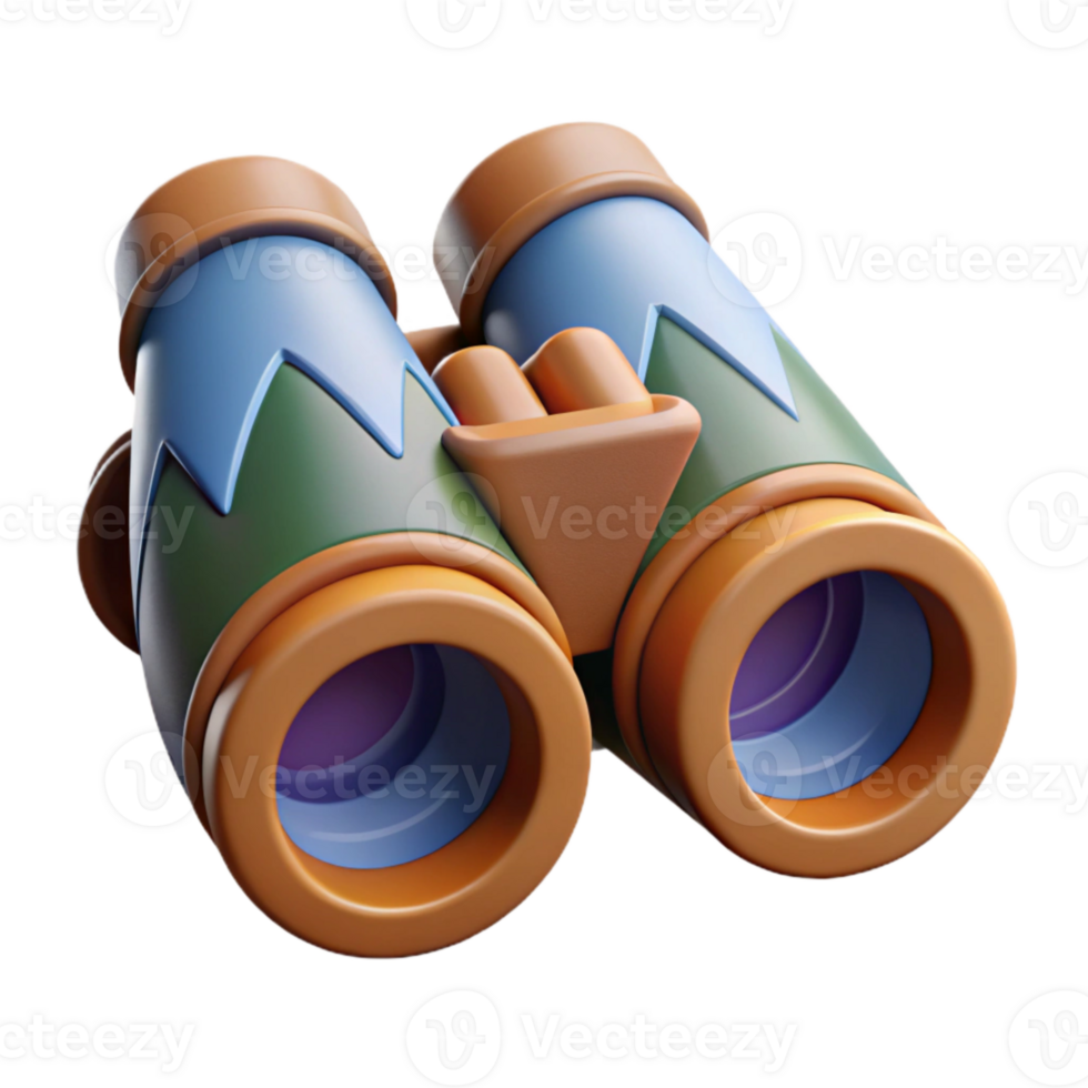 dramatic vintage Binoculars Focused on Distant Object Element high resolution png