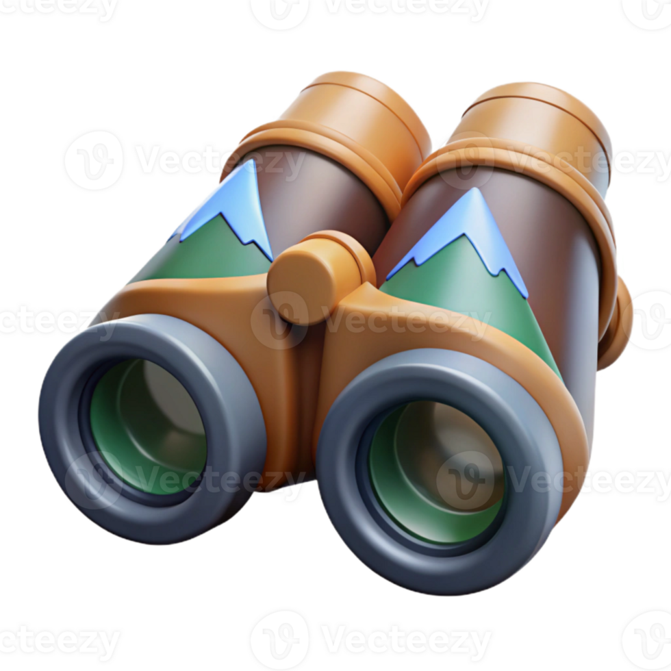 impressive classic Binoculars Focused on Distant Object Element detailed png