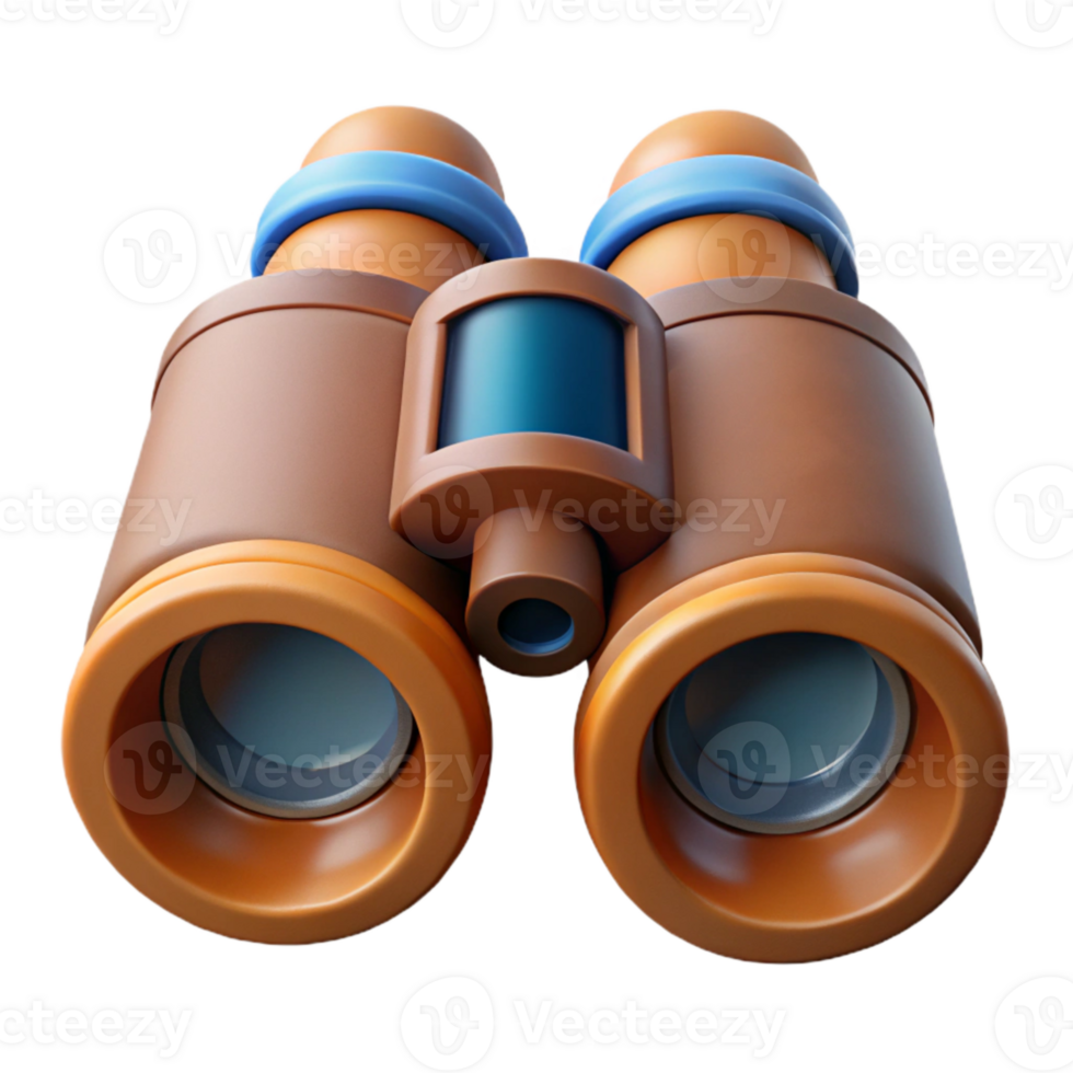 elegant abstract Binoculars Front View on Transparent Background png