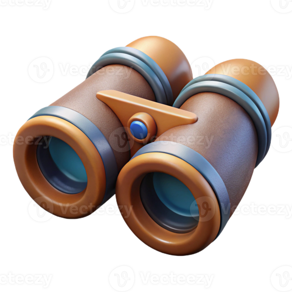 extraordinary artistic Binoculars Front View on Transparent Background authentic png