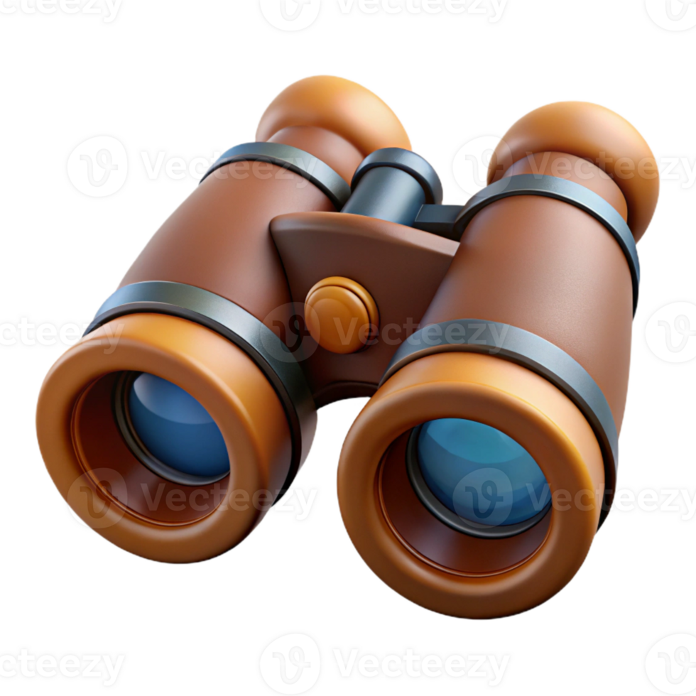 extraordinary abstract Binoculars Front View on Transparent Background authentic png