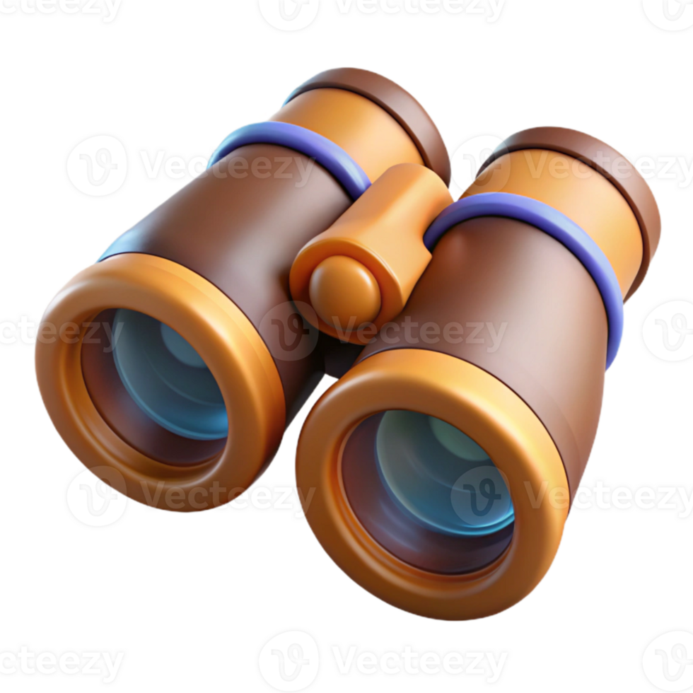wonderful modern Binoculars with Lens Caps Cutout Element exclusive png